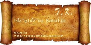 Téglási Katalin névjegykártya